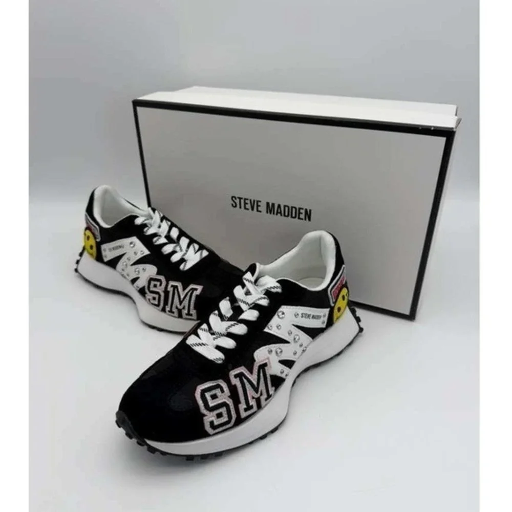 Steve Madden Campo-P Sneakers – Black Multi – Size 6.5‎ – Brand New